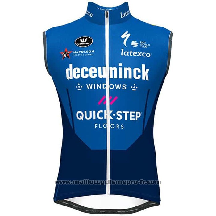 2021 Gilet Coupe-vent Deceuninck Quick Step Bleu